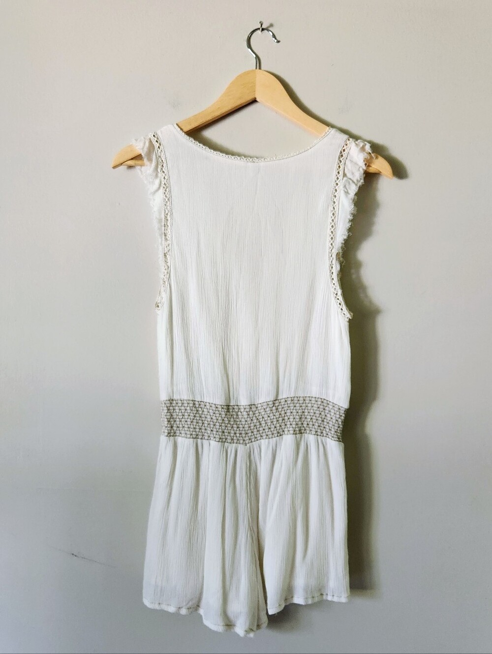 Free People White Romper Sz XS - Picture 4 of 5